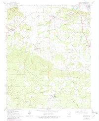 Jamestown Arkansas Historical topographic map, 1:24000 scale, 7.5 X 7.5 Minute, Year 1965