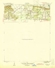 Jamestown Arkansas Historical topographic map, 1:31680 scale, 7.5 X 7.5 Minute, Year 1942