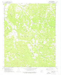 Japton Arkansas Historical topographic map, 1:24000 scale, 7.5 X 7.5 Minute, Year 1973