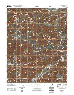 Jasper Arkansas Historical topographic map, 1:24000 scale, 7.5 X 7.5 Minute, Year 2011