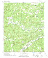 Jasper Arkansas Historical topographic map, 1:24000 scale, 7.5 X 7.5 Minute, Year 1967