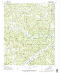 Jasper Arkansas Historical topographic map, 1:24000 scale, 7.5 X 7.5 Minute, Year 1967