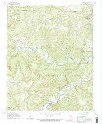 Jasper Arkansas Historical topographic map, 1:24000 scale, 7.5 X 7.5 Minute, Year 1967