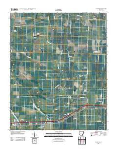 Jeanette Arkansas Historical topographic map, 1:24000 scale, 7.5 X 7.5 Minute, Year 2011