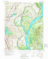 Jericho Arkansas Historical topographic map, 1:62500 scale, 15 X 15 Minute, Year 1975