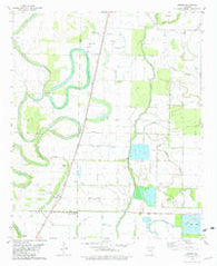 Jerome Arkansas Historical topographic map, 1:24000 scale, 7.5 X 7.5 Minute, Year 1981