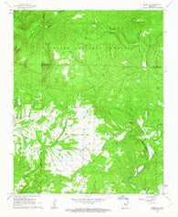 Jerusalem Arkansas Historical topographic map, 1:24000 scale, 7.5 X 7.5 Minute, Year 1962