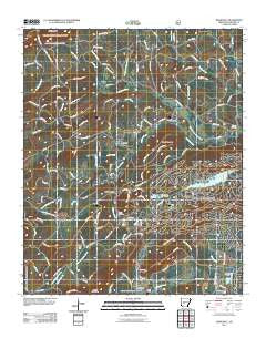Jessieville Arkansas Historical topographic map, 1:24000 scale, 7.5 X 7.5 Minute, Year 2011