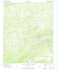 Jessieville Arkansas Historical topographic map, 1:24000 scale, 7.5 X 7.5 Minute, Year 1972