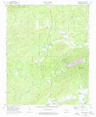 Jessieville Arkansas Historical topographic map, 1:24000 scale, 7.5 X 7.5 Minute, Year 1972