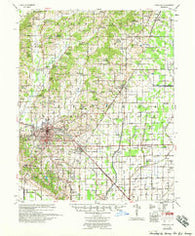 Jonesboro Arkansas Historical topographic map, 1:62500 scale, 15 X 15 Minute, Year 1958