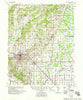 Jonesboro Arkansas Historical topographic map, 1:62500 scale, 15 X 15 Minute, Year 1958