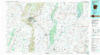 Jonesboro Arkansas Historical topographic map, 1:100000 scale, 30 X 60 Minute, Year 1986