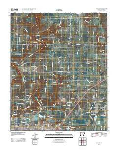 Judsonia Arkansas Historical topographic map, 1:24000 scale, 7.5 X 7.5 Minute, Year 2011