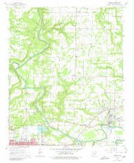 Judsonia Arkansas Historical topographic map, 1:24000 scale, 7.5 X 7.5 Minute, Year 1965