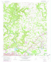 Judsonia Arkansas Historical topographic map, 1:24000 scale, 7.5 X 7.5 Minute, Year 1965