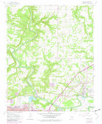 Judsonia Arkansas Historical topographic map, 1:24000 scale, 7.5 X 7.5 Minute, Year 1965