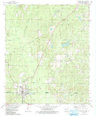 Junction City Arkansas Historical topographic map, 1:24000 scale, 7.5 X 7.5 Minute, Year 1981