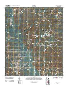Junction City Arkansas Historical topographic map, 1:24000 scale, 7.5 X 7.5 Minute, Year 2011