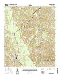 Junction City Arkansas Current topographic map, 1:24000 scale, 7.5 X 7.5 Minute, Year 2014