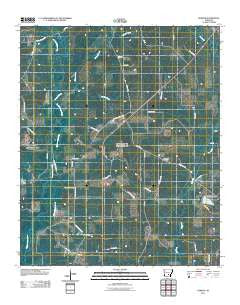 Kedron Arkansas Historical topographic map, 1:24000 scale, 7.5 X 7.5 Minute, Year 2011