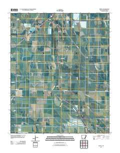 Keevil Arkansas Historical topographic map, 1:24000 scale, 7.5 X 7.5 Minute, Year 2011