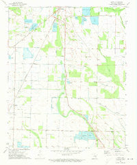 Keevil Arkansas Historical topographic map, 1:24000 scale, 7.5 X 7.5 Minute, Year 1971
