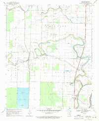 Kelso Arkansas Historical topographic map, 1:24000 scale, 7.5 X 7.5 Minute, Year 1969