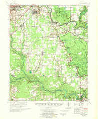 Kensett Arkansas Historical topographic map, 1:62500 scale, 15 X 15 Minute, Year 1967
