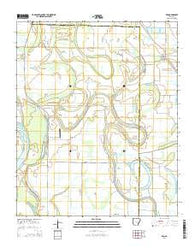 Keo Arkansas Current topographic map, 1:24000 scale, 7.5 X 7.5 Minute, Year 2014