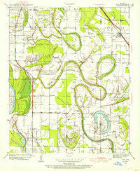 Keo Arkansas Historical topographic map, 1:24000 scale, 7.5 X 7.5 Minute, Year 1939