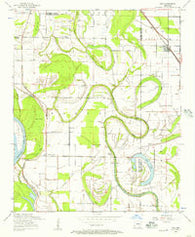 Keo Arkansas Historical topographic map, 1:24000 scale, 7.5 X 7.5 Minute, Year 1954