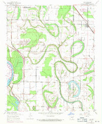 Keo Arkansas Historical topographic map, 1:24000 scale, 7.5 X 7.5 Minute, Year 1954