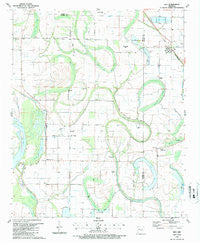 Keo Arkansas Historical topographic map, 1:24000 scale, 7.5 X 7.5 Minute, Year 1987