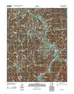 Kingston Arkansas Historical topographic map, 1:24000 scale, 7.5 X 7.5 Minute, Year 2011