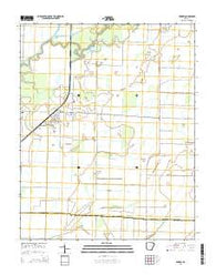 Knobel Arkansas Current topographic map, 1:24000 scale, 7.5 X 7.5 Minute, Year 2014