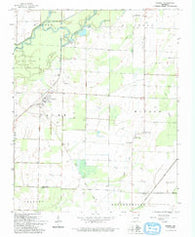 Knobel Arkansas Historical topographic map, 1:24000 scale, 7.5 X 7.5 Minute, Year 1964