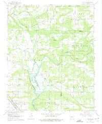 Knoxville Arkansas Historical topographic map, 1:24000 scale, 7.5 X 7.5 Minute, Year 1962