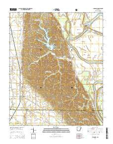 La Grange Arkansas Current topographic map, 1:24000 scale, 7.5 X 7.5 Minute, Year 2014