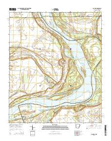 Laconia Arkansas Current topographic map, 1:24000 scale, 7.5 X 7.5 Minute, Year 2014