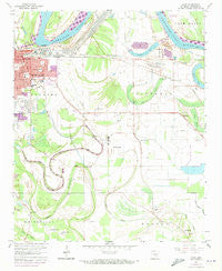 Ladd Arkansas Historical topographic map, 1:24000 scale, 7.5 X 7.5 Minute, Year 1964