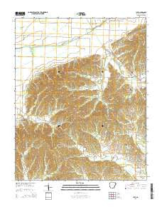 Lafe Arkansas Current topographic map, 1:24000 scale, 7.5 X 7.5 Minute, Year 2014