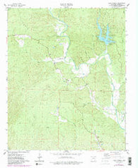 Lake Norrell Arkansas Historical topographic map, 1:24000 scale, 7.5 X 7.5 Minute, Year 1974