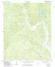 Lake Norrell Arkansas Historical topographic map, 1:24000 scale, 7.5 X 7.5 Minute, Year 1974