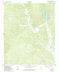 Lake Norrell Arkansas Historical topographic map, 1:24000 scale, 7.5 X 7.5 Minute, Year 1974