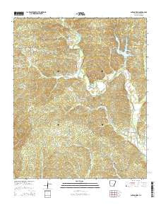 Lake Norrell Arkansas Current topographic map, 1:24000 scale, 7.5 X 7.5 Minute, Year 2014