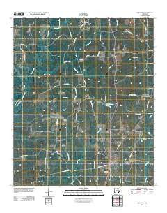Lamartine Arkansas Historical topographic map, 1:24000 scale, 7.5 X 7.5 Minute, Year 2011