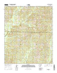 Lamartine Arkansas Current topographic map, 1:24000 scale, 7.5 X 7.5 Minute, Year 2014