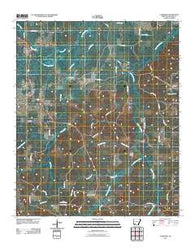 Laneburg Arkansas Historical topographic map, 1:24000 scale, 7.5 X 7.5 Minute, Year 2011