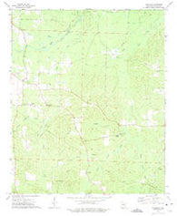 Laneburg Arkansas Historical topographic map, 1:24000 scale, 7.5 X 7.5 Minute, Year 1973